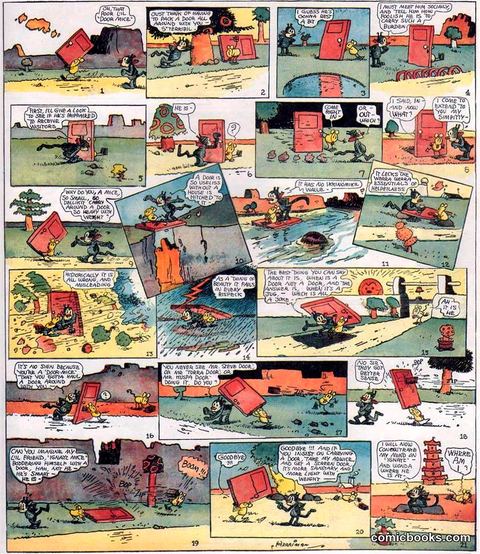 Krazy Kat: "Door Mouse" (January 21, 1922)