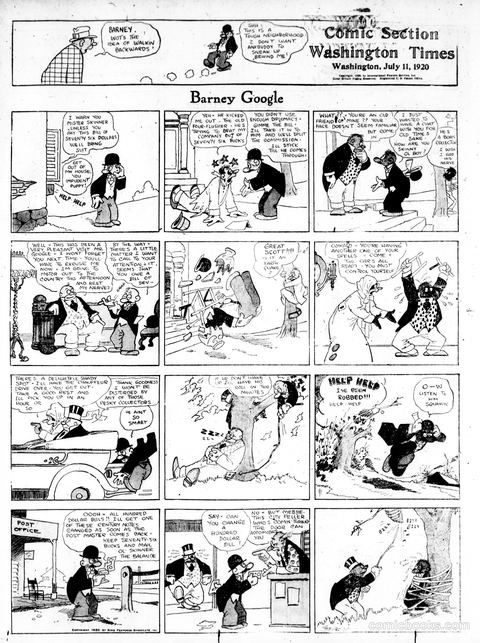 Barney Google — The Washington Times, July 11, 1920