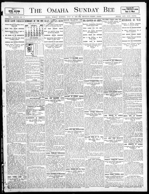 Buster Brown — Omaha Daily Bee, July 19, 1908