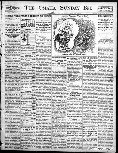 Buster Brown — Omaha Sunday Bee, February 14, 1909