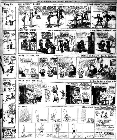 Krazy Kat — The Washington Times, January 5, 1919