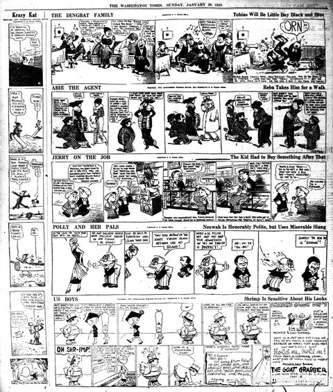 Krazy Kat — The Washington Times, January 26, 1919