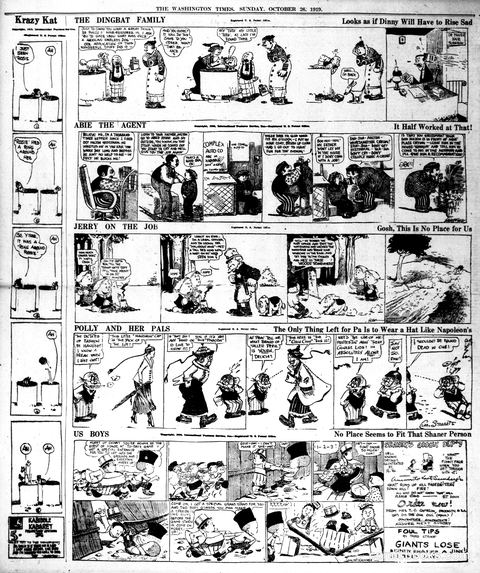 Krazy Kat — The Washington Times, October 26, 1919