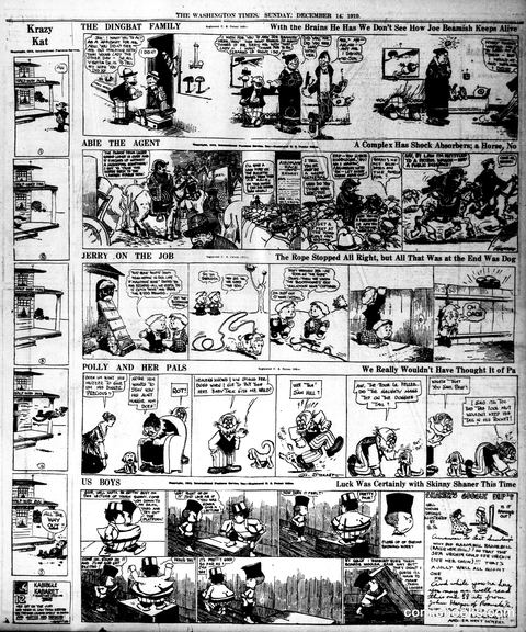 Krazy Kat — The Washington Times, December 14, 1919