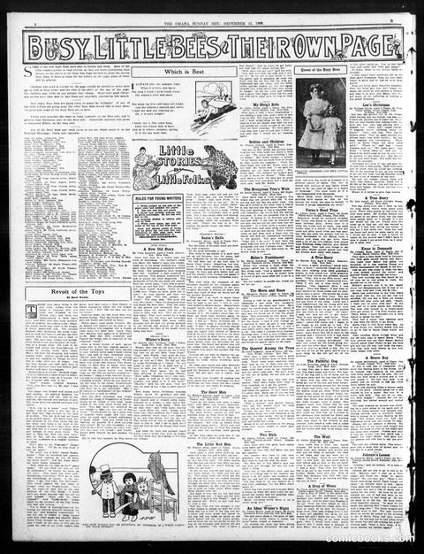 Busy Little Bees — Their Own Page, *Omaha Sunday Bee*, December 12, 1909