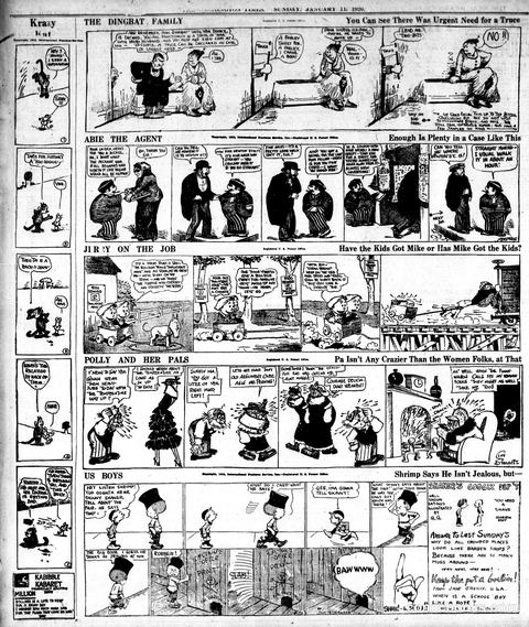 Polly and Her Pals — The Washington Times, January 11, 1920