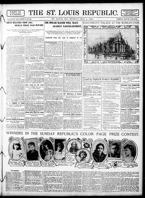 Sunday Comic Section — St. Louis Republic