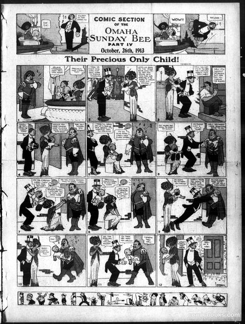 Comic Section of the Omaha Sunday Bee — 'Their Precious Only Child!'