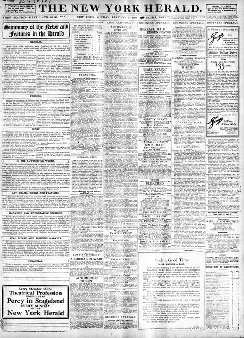 Sunday Comic Section — New York Herald