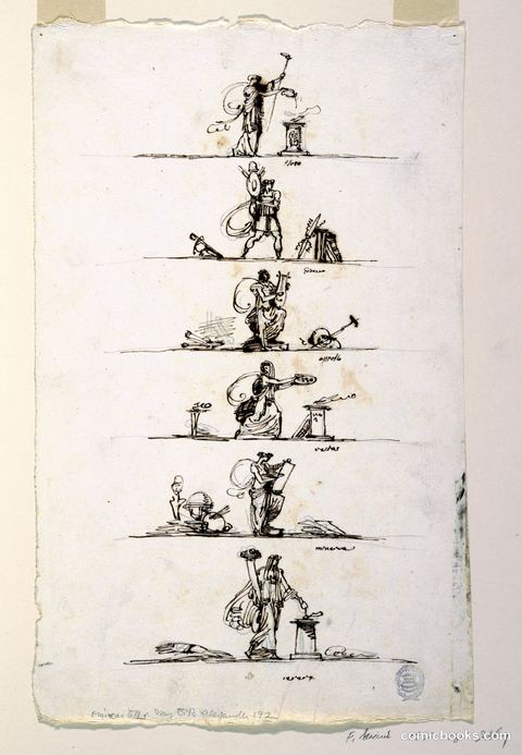 Six Antique Gods and Goddesses