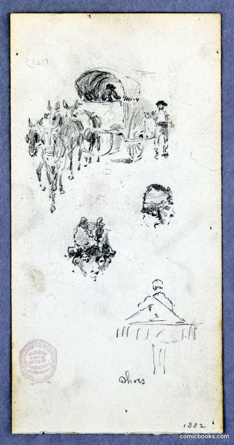Horse and Wagon Study