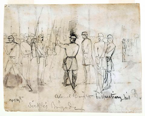 Col. Dwight Inspecting His Regiment