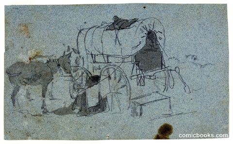 Army Wagon and Mule