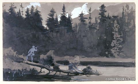 Fisherman in Quebec, Canada