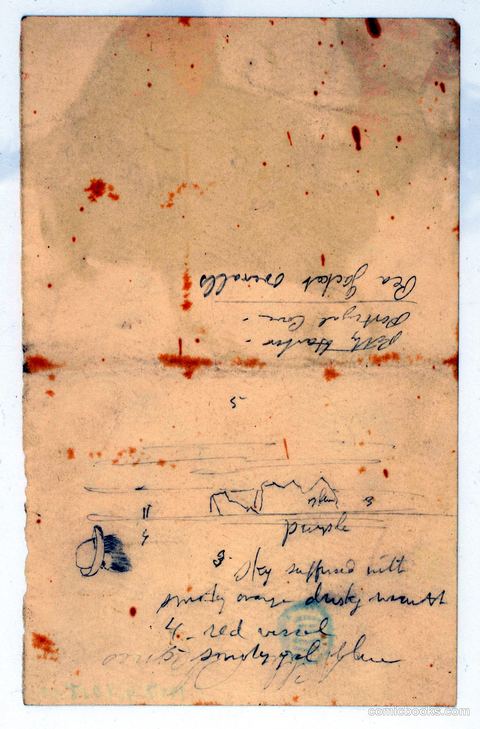 Sketches of a Man's Head and Floating Iceberg, Canada