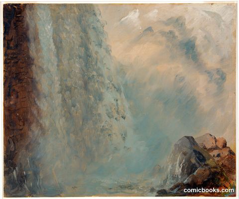 At the Base of the American Falls, Niagara Falls, New York