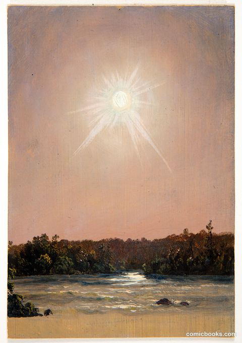 Late Afternoon Sun Above a River
