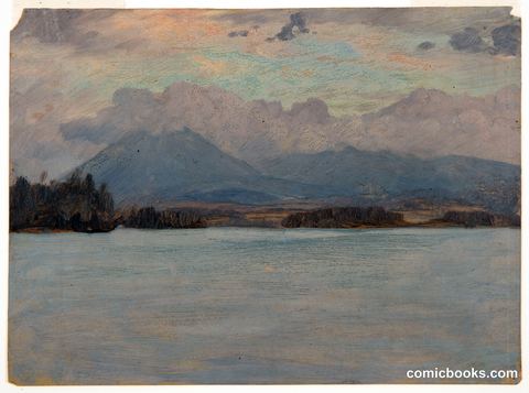 Mt. Katahdin from Katahdin Lake, Maine