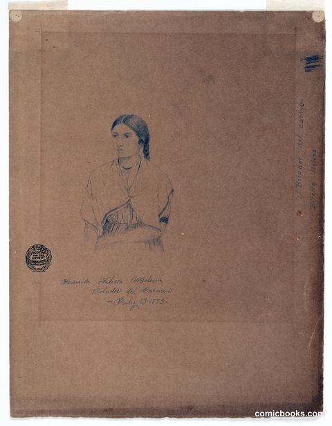 Portrait Study of Señorita Filetta Molina