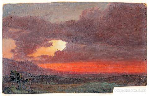 Sunset over the Hudson Valley, Hudson, New York