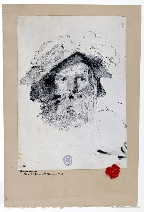 Head of a Bearded Man