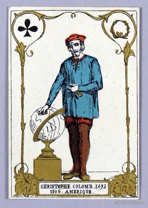 Christopher Columbus Playing Card