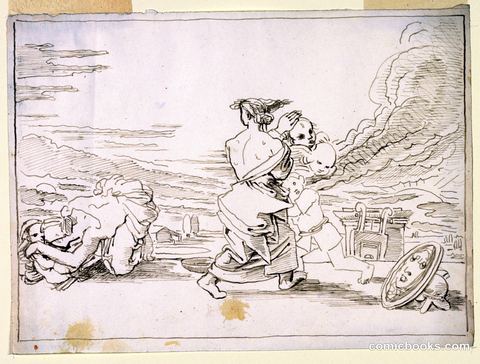 Sketch for a Painting: Abduction of a Child
