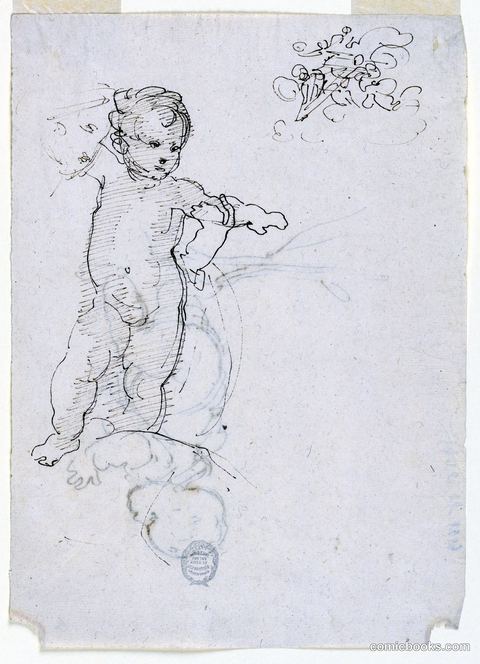 Sketches: Child Figure with Attendant Angels