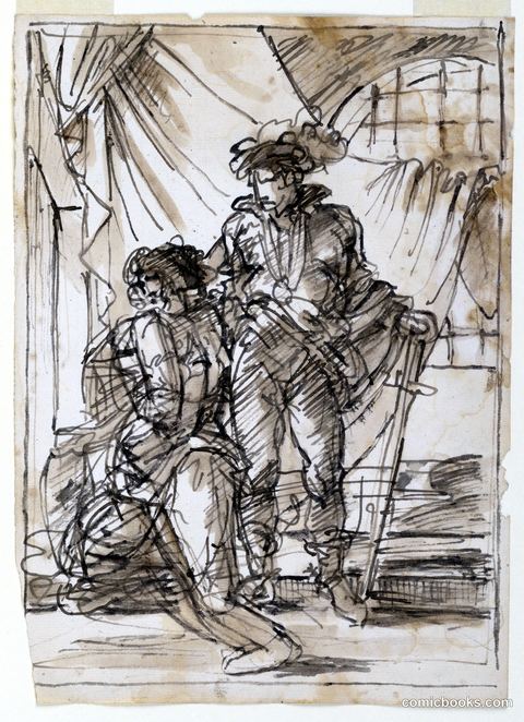 Study for The Beheading of St. John Baptist