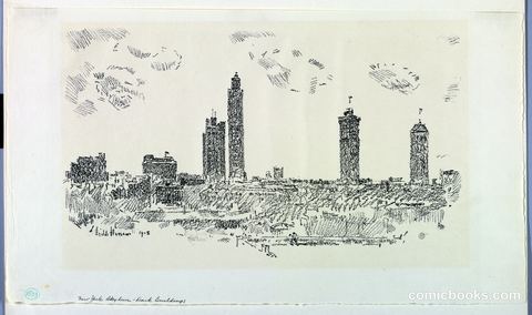 New York Skyline – Dark Buildings