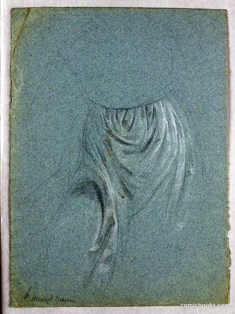 Drapery Study for Angel in 'Mercy's Dream'