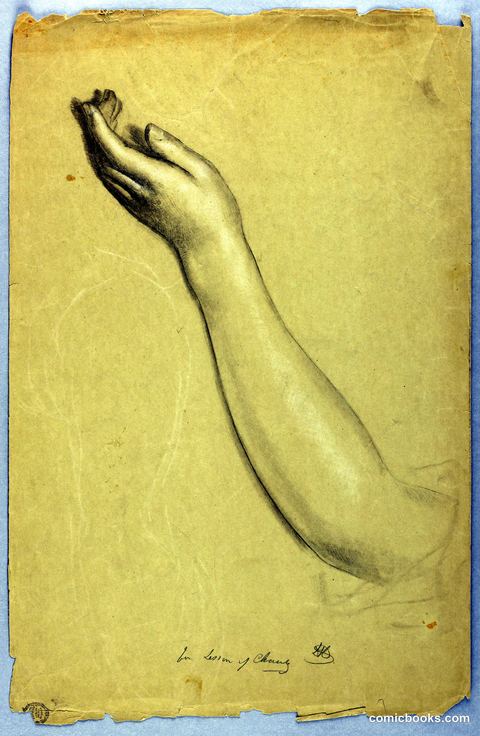 Study of Left Hand for 'Lesson of Charity'