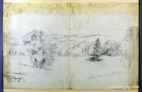 The Hudson River and Catskills from Barrytown