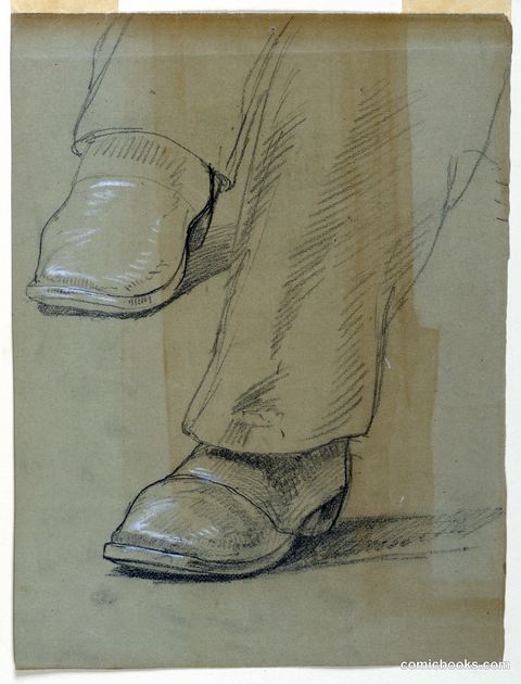 Study of Peter Cooper's Feet for 'The Atlantic Cable Projectors'