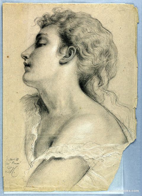 Mrs. B as Peace, Study for 'Justice and Peace'