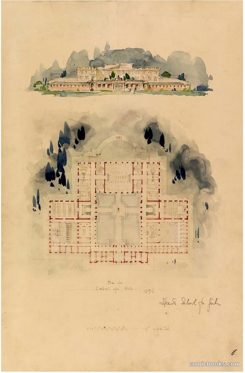 Elevation and Plan of the Hearst School for Girls, Washington, D.C.