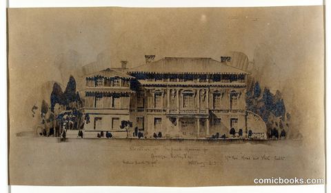 Elevation of Proposed House for George Eustis, Esq.