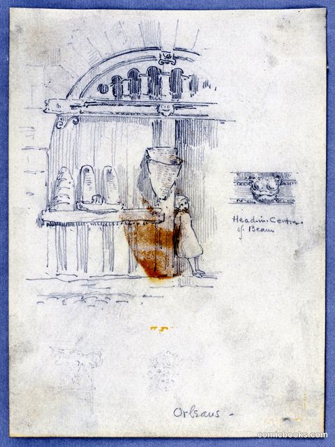 Architectural Sketch: Doorway in Orléans
