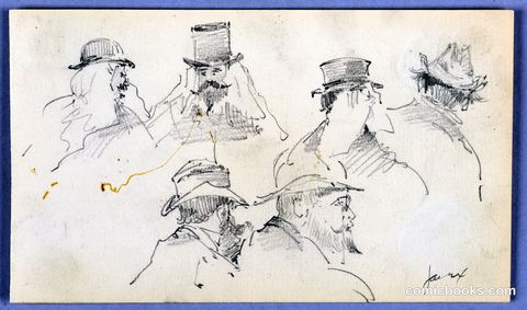 Sketches of Heads of Men