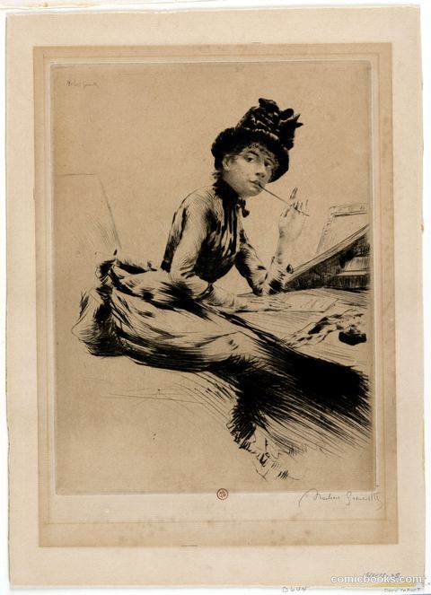 Jeune Fille Écrivant
