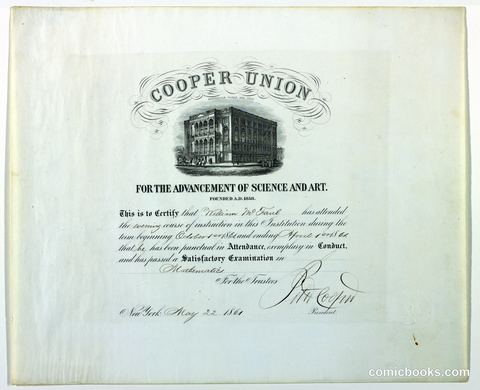 Certificate in Mathematics, Cooper Union