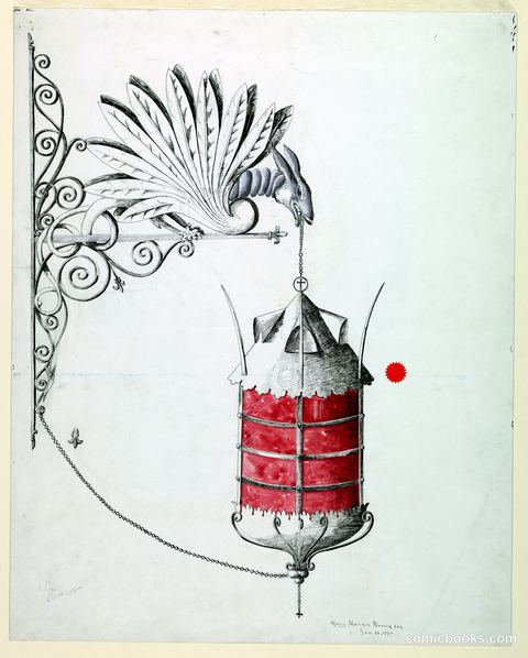 Design for a Wrought Iron Light Fixture