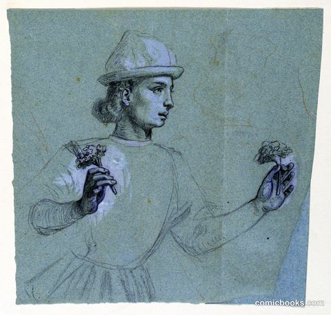 Study for 'Wedding Procession'
