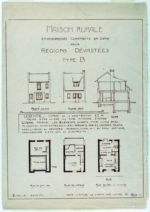 Standardized Rural House (Maison Rurale), Type B