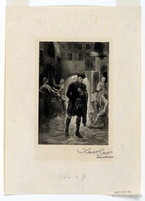 Flemish Street Scene with a Scottish Man