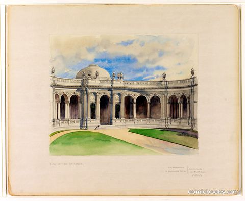 Elevation of a Proposed Mausoleum
