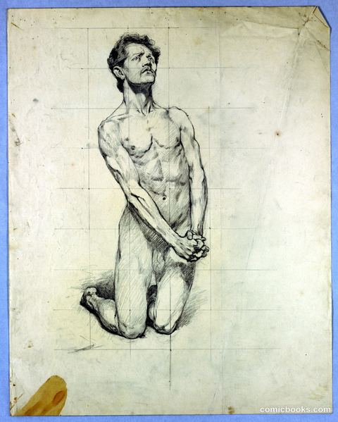 Figure Study for 'The Temptation of St. Anthony'