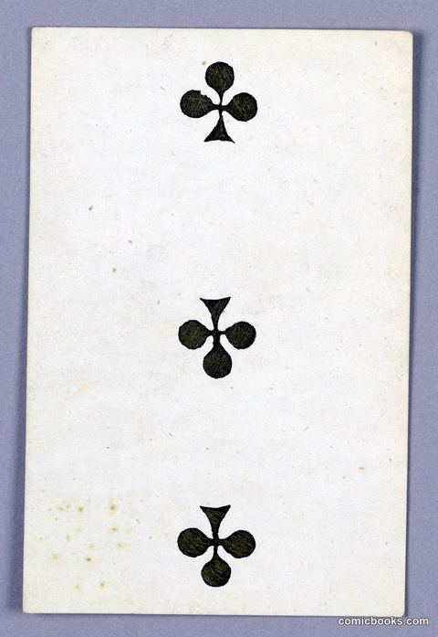 Three of Clubs from Jeu Imperial Playing Cards