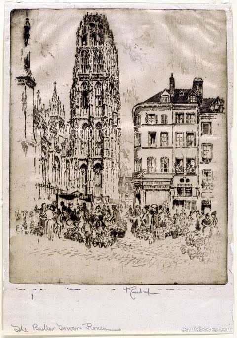 Flower Market and Butter Tower, Rouen