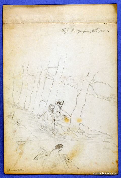 Sketchbook Page: High Bridge, June 25, 1860